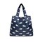Wrapables Medium Foldable Tote Nylon Reusable Grocery Bag (Set of 2), Ocean Fish